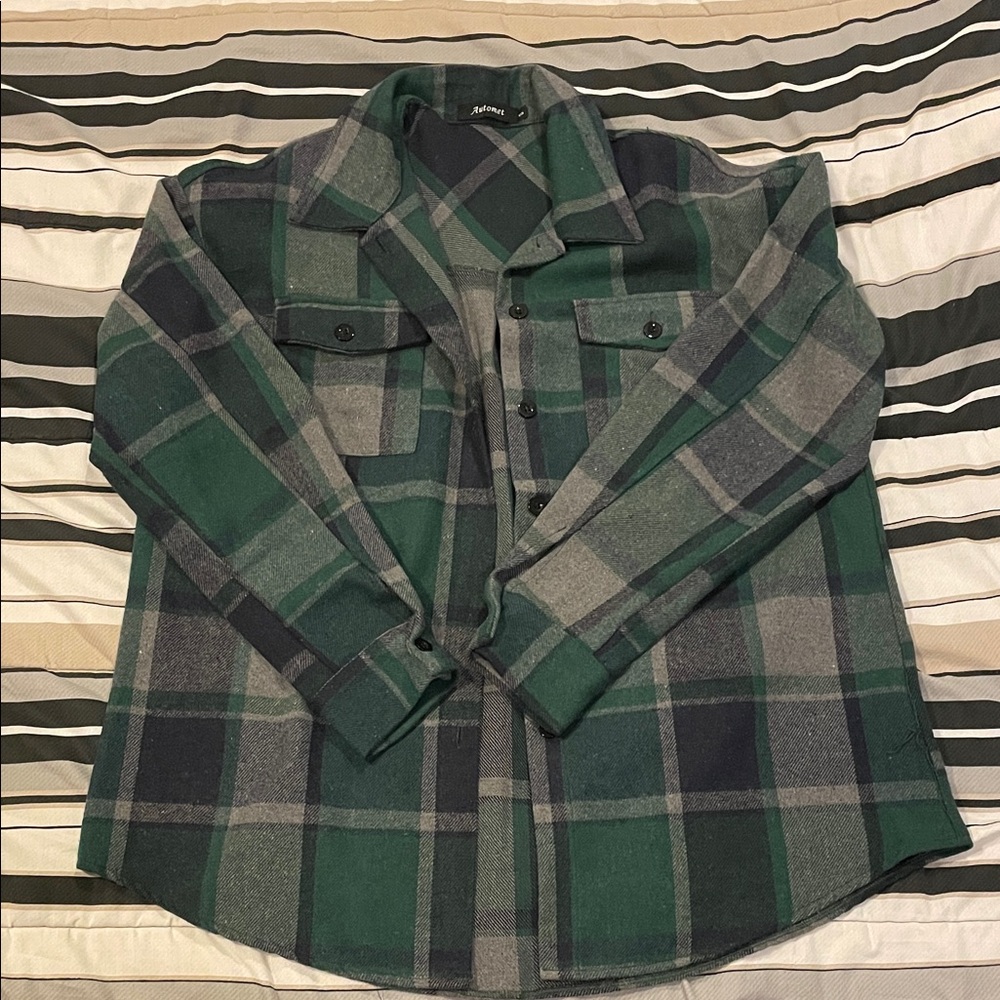 Men’s Green Flannel